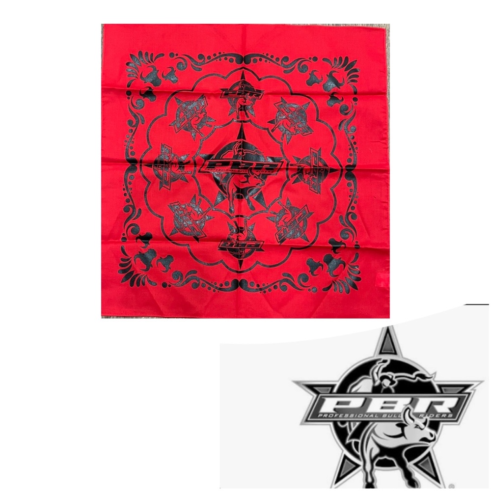 PBR (Professional Bull Riders) Red Bandana